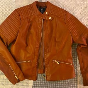 Faux Leather Moto Jacket